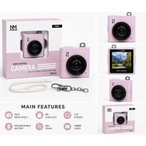 Mini Digital Camera (Pink)